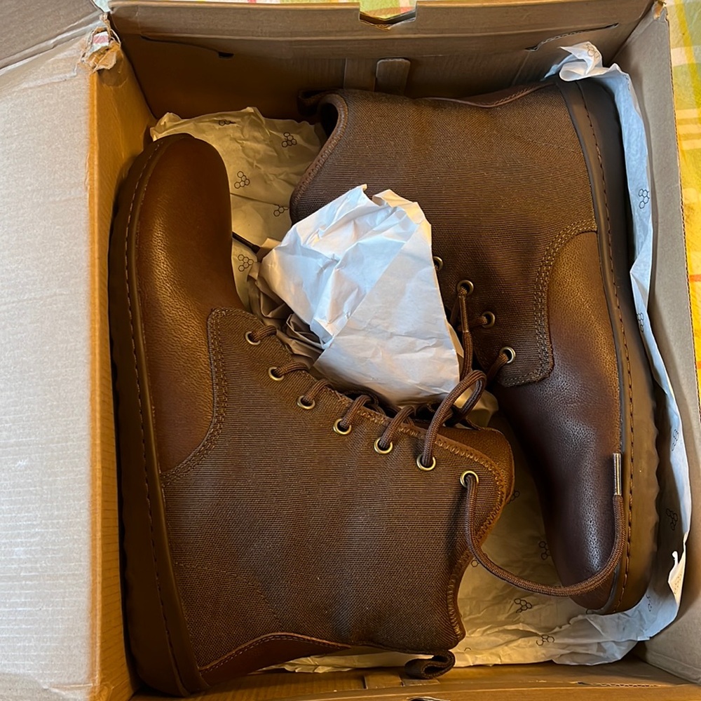 Men’s Vivobarefoot Scott 2.0 Brown Leather Boots Size 45